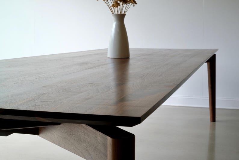 Handmade Solid Wood Dining Table – Mid Century Modern, Custom Heirloom ...