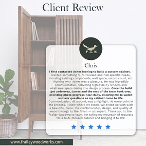 Solid Wood Sideboard – Handmade Media Console, Modern Storage Cabinet, "The Celine" image 9