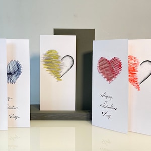 Tarjetas personalizadas de San Valentín hechas a mano