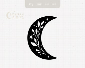 Moon Silhouette Etsy