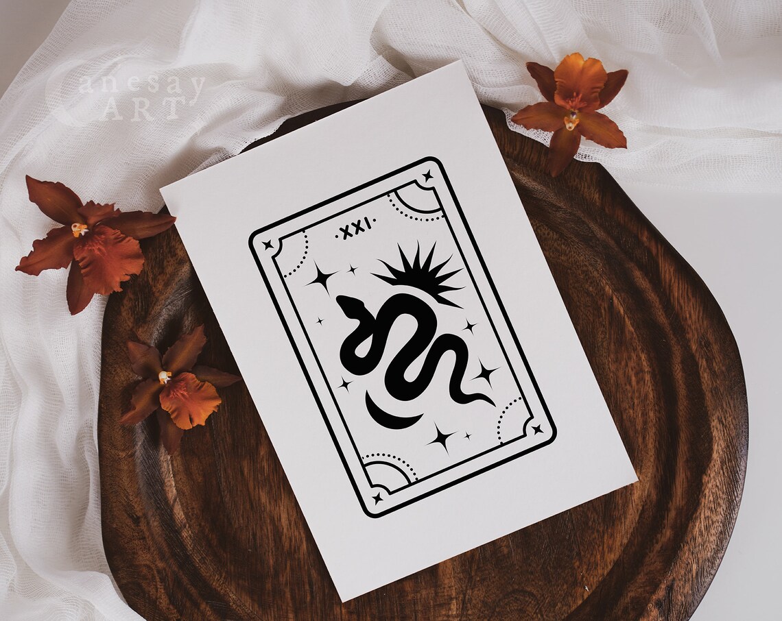 Printable Tarot Card SVG Printable Tarot Cards PNG Basic - Etsy