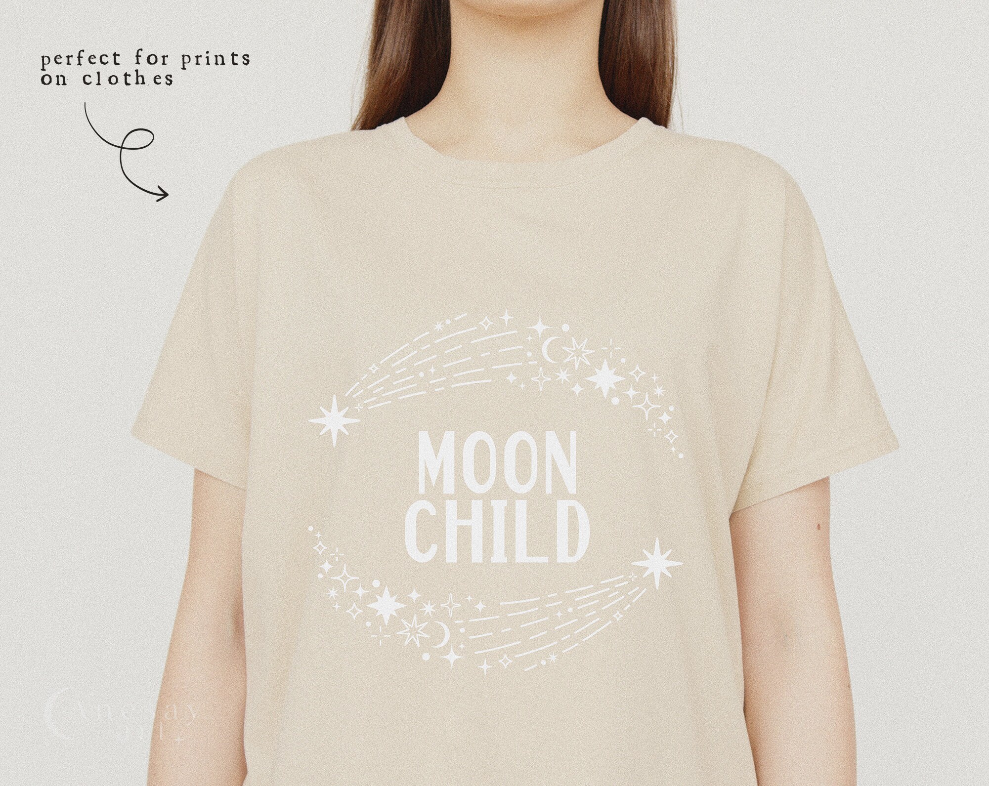 Celestial Moon and Stars Frame Svg, Celestial Circle Frame Svg Files ...