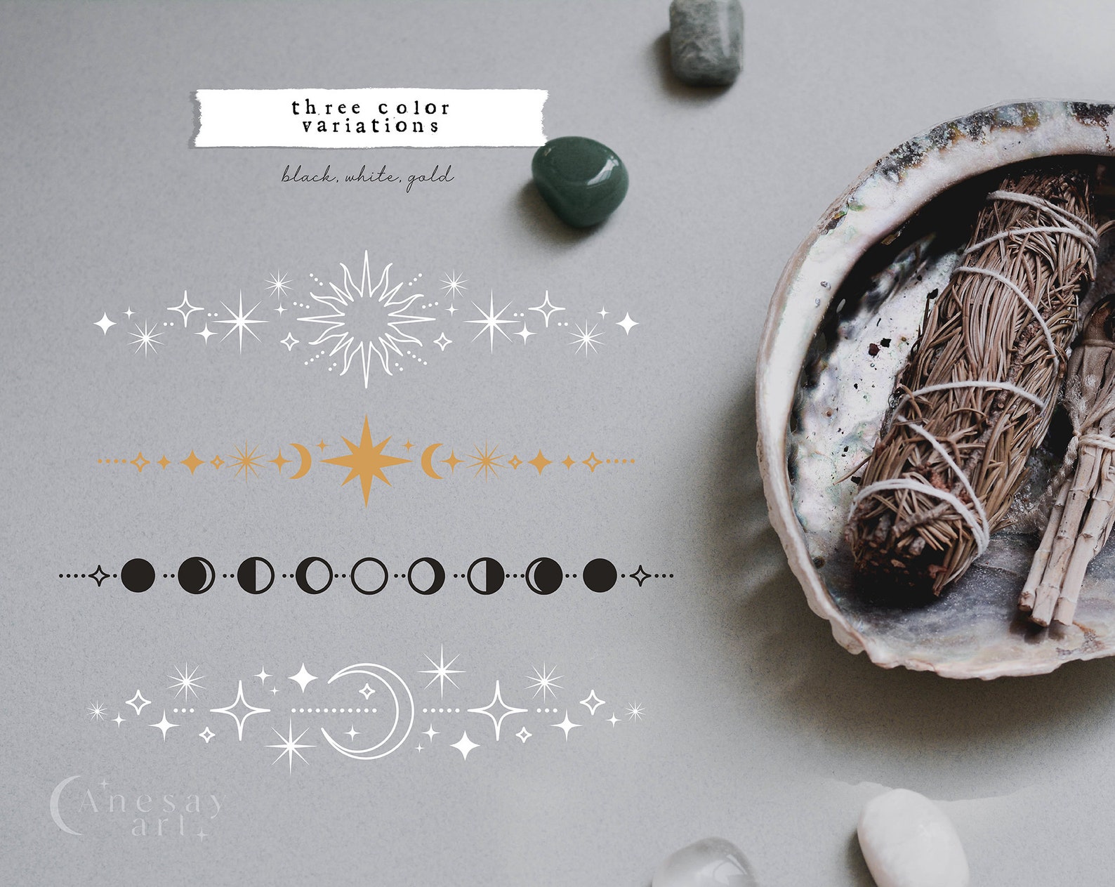 Celestial Frame SVG Magical Divider Svg Files for Cricut - Etsy Australia