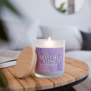 Purple Leave me Alone Candle, Lavender Scented Candle, Relaxation Candle, Funny Candle Gift, Unique Candle Gift, Candle for Introverts,