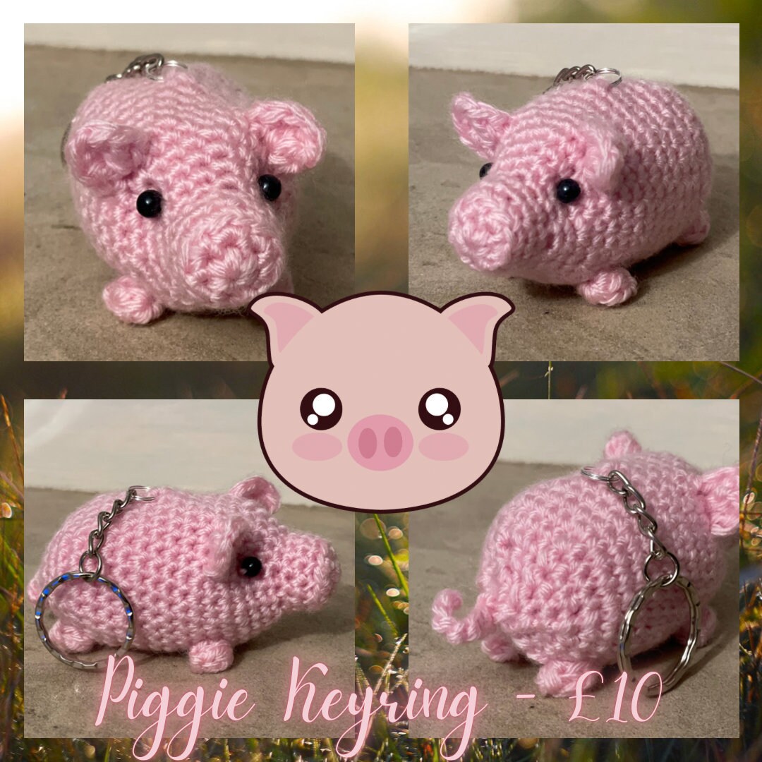 Little Piggy Keychain Etsy