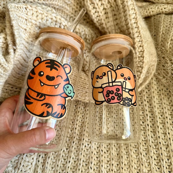 Bamboo Cup Sticker Etsy