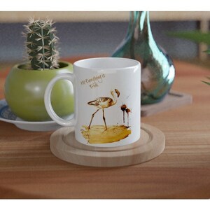 Flamingo mug, Sarcastic coffee mugs, Flamingo coffee cup, Flamingo gifts, bird lover, cool coffee mugs, Bird watching, Biology teacher gift image 3