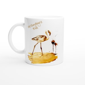Kubek Flamingo, Sarkastyczne kubki do kawy, Kubek do kawy Flamingo, Prezenty Flamingo, Miłośnik ptaków, Fajne kubki do kawy, Obserwowanie ptaków, Prezent dla nauczyciela biologii