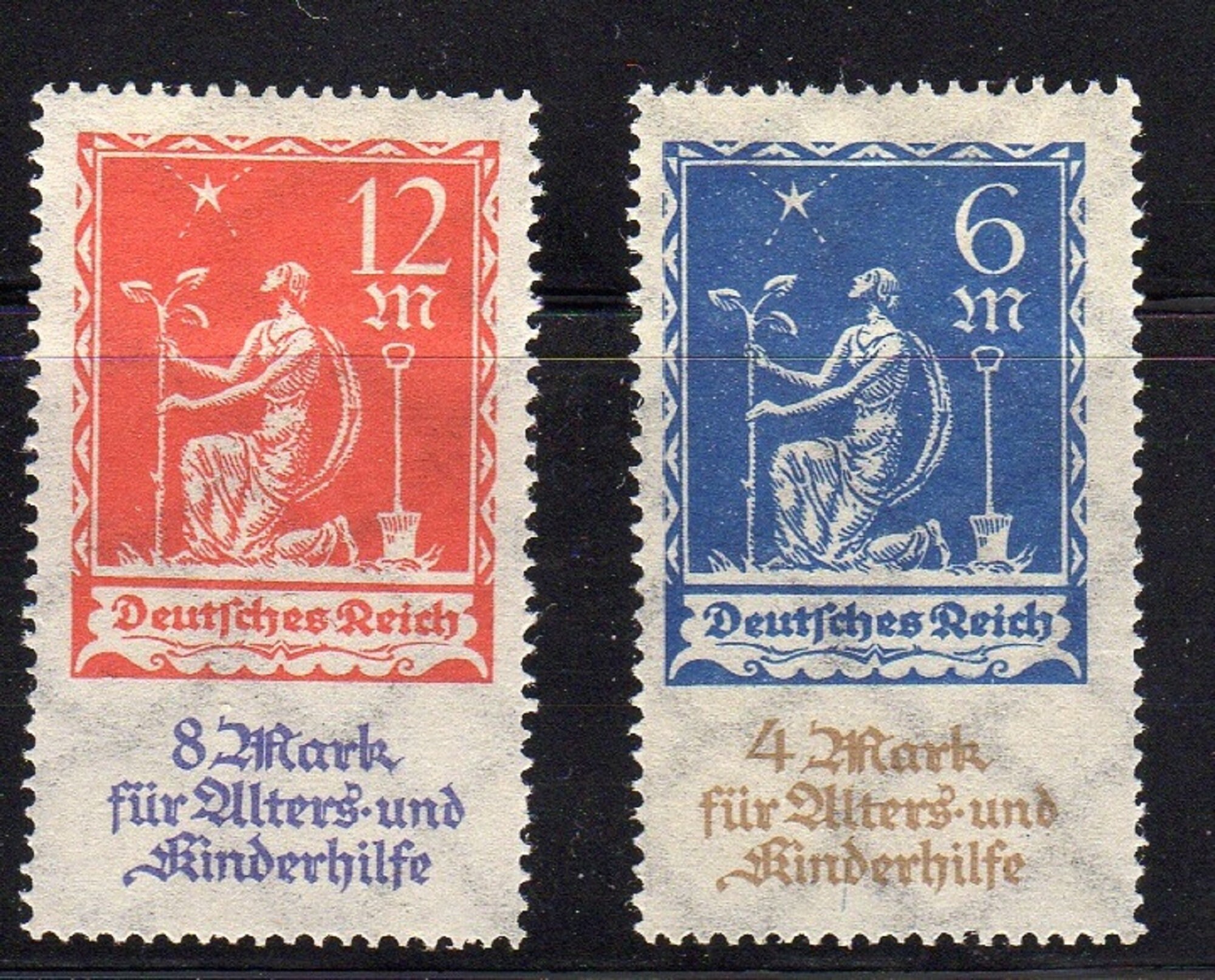 1922 semi postal stamps from Germany Etsy