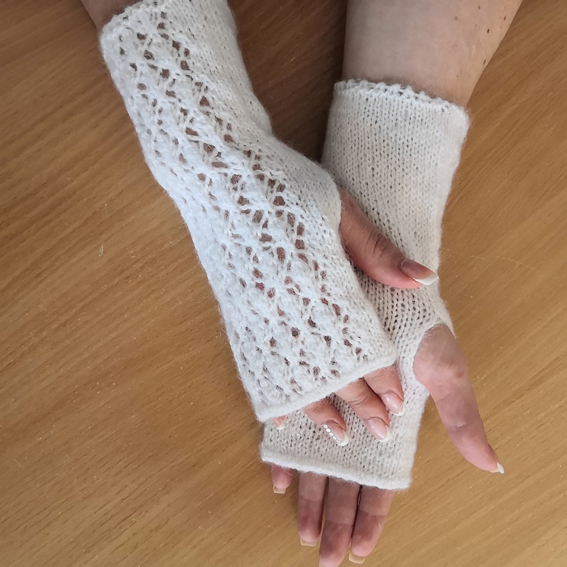 Bridal gloves, fingerless gloves, wedding gloves, knitted gloves Bridal gloves, fingerless gloves, wedding gloves, knitted gloves
