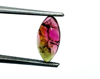 6-15 mm- Bi Color Tourmaline - Watermelon Tourmaline Cab- Pink Tourmaline Cabochon- Watermelon Tourmaline - Loose Gemstones - Tourmaline Lot