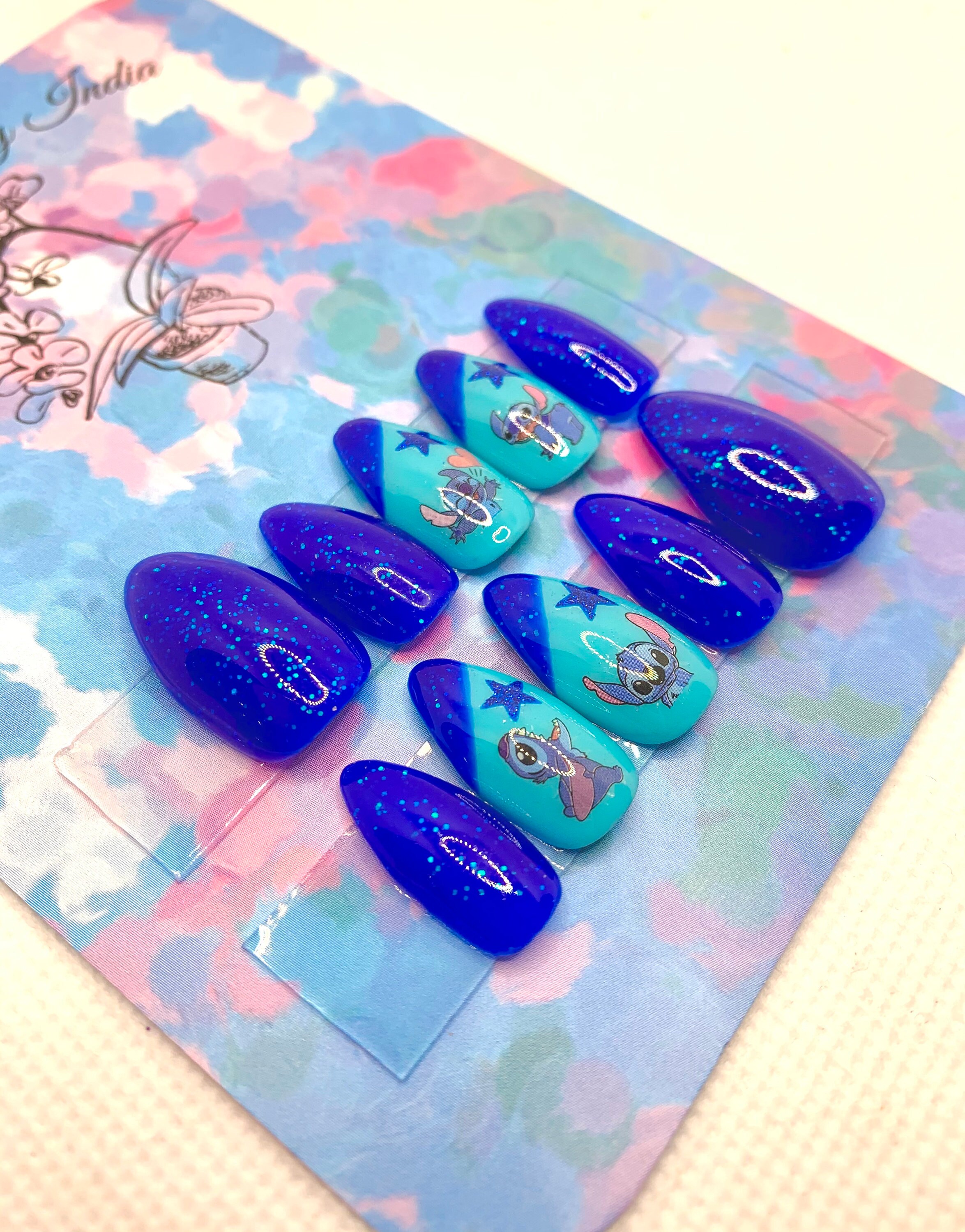 Acrylic Stitch Nails - 8uyoat9