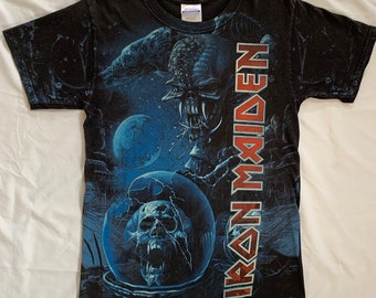 T-shirt Vintage Iron Maiden World Piece Tour 83 - Taille M Garçon Noir