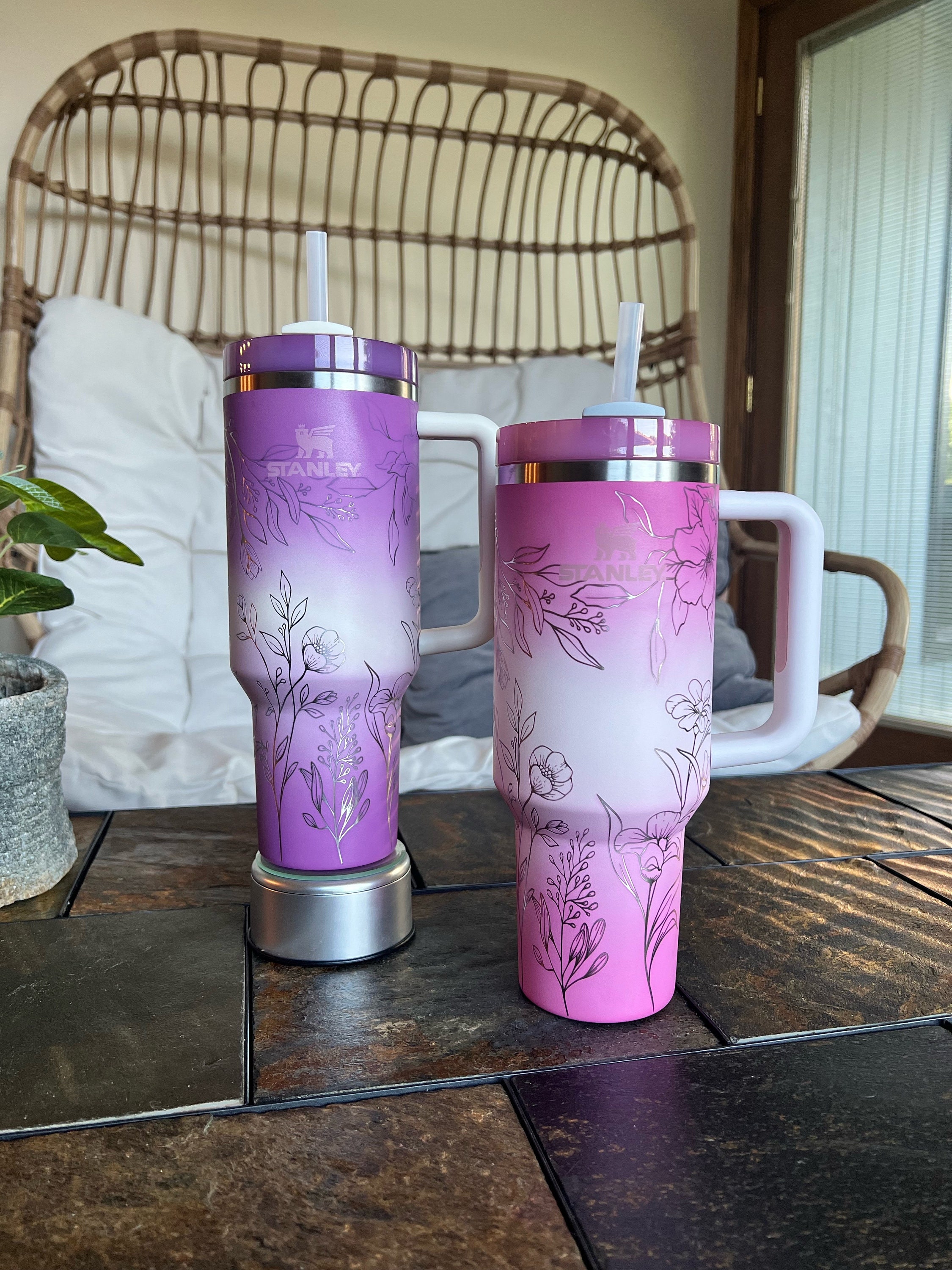 Boho Space Theme Tumbler, Engraved Stanley, 40oz Quencher, Cosmic Cowgirl,  Personalized Water Bottle, Western Gifts, Space Cowgirl 