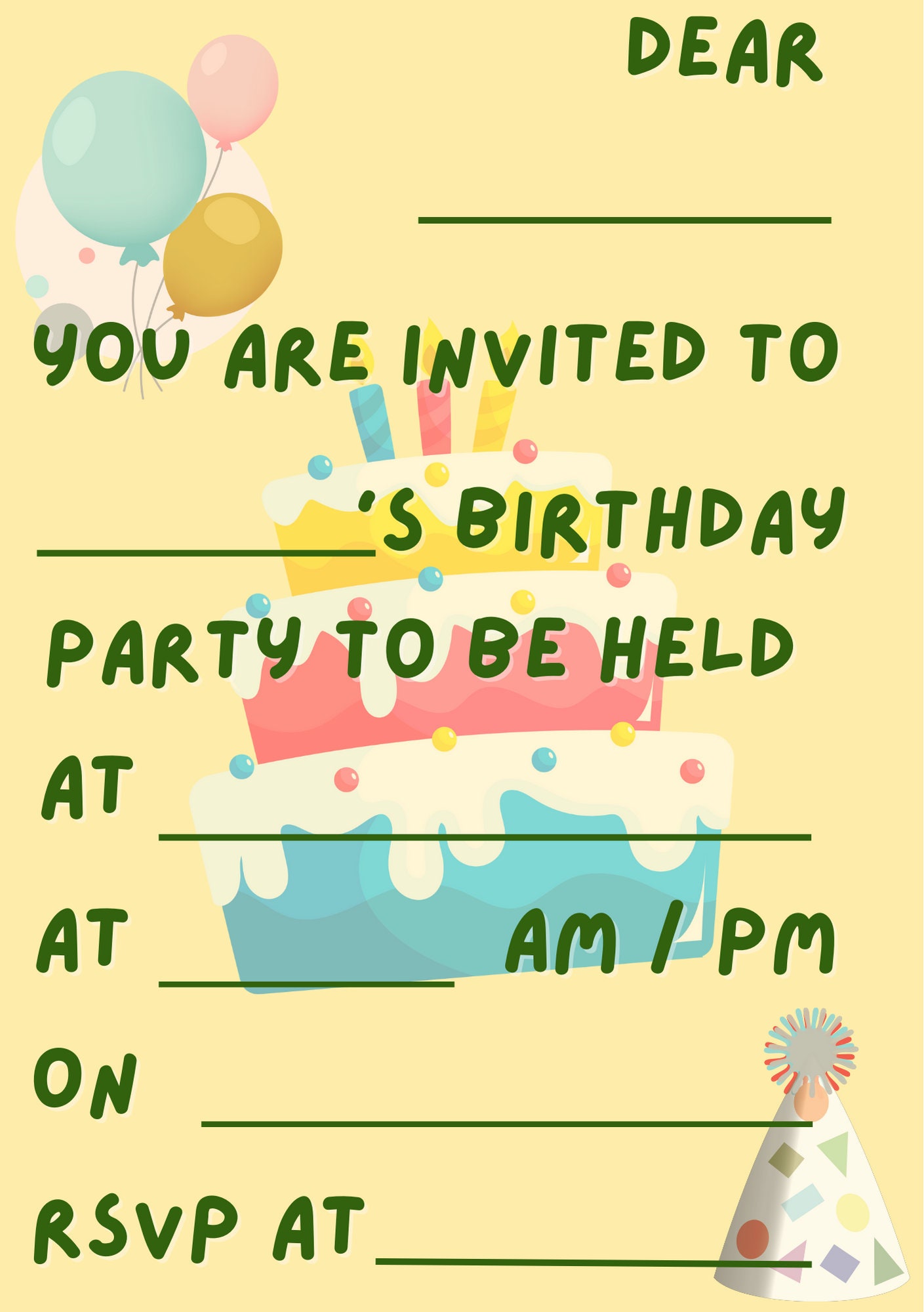  BATLAM 20 Pcs Birthday Invitation Cards Birthday Party  Supplies for Kids Theme Party Decorations (Wednesday 1) : Home & Kitchen