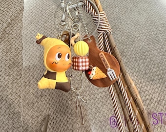 Ciondolo a forma di fagiolo Twinkle Twinkle Pop: ciondoli per borse fatti a mano, ciondoli per telefoni, portachiavi