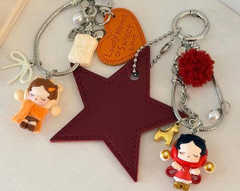 Colgante de calavera panda Pop Bean: accesorio para teléfono hecho a mano