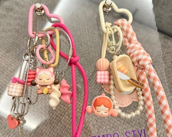 Colgante de calabaza con forma de panda: colgantes hechos a mano para bolsos, móviles y llaveros.