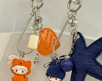 Portachiavi Pop Bean: accessorio per cellulare fatto a mano