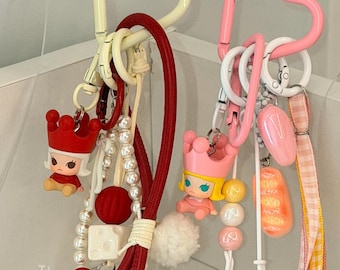 Ciondolo Principessa Pop Bean: accessorio per cellulare fatto a mano