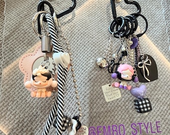 Adorno de calabaza con forma de panda: Accesorio hecho a mano para bolso, mochila y bolso tote.