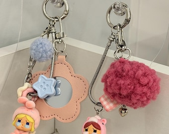 Adorno de frijolito pop Cry Baby: Adornos hechos a mano para bolsos, teléfonos y llaveros.