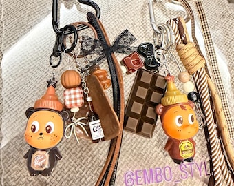 Adorno Twinkle Twinkle Pop Bean: Adornos hechos a mano para bolsos, teléfonos y llaveros.