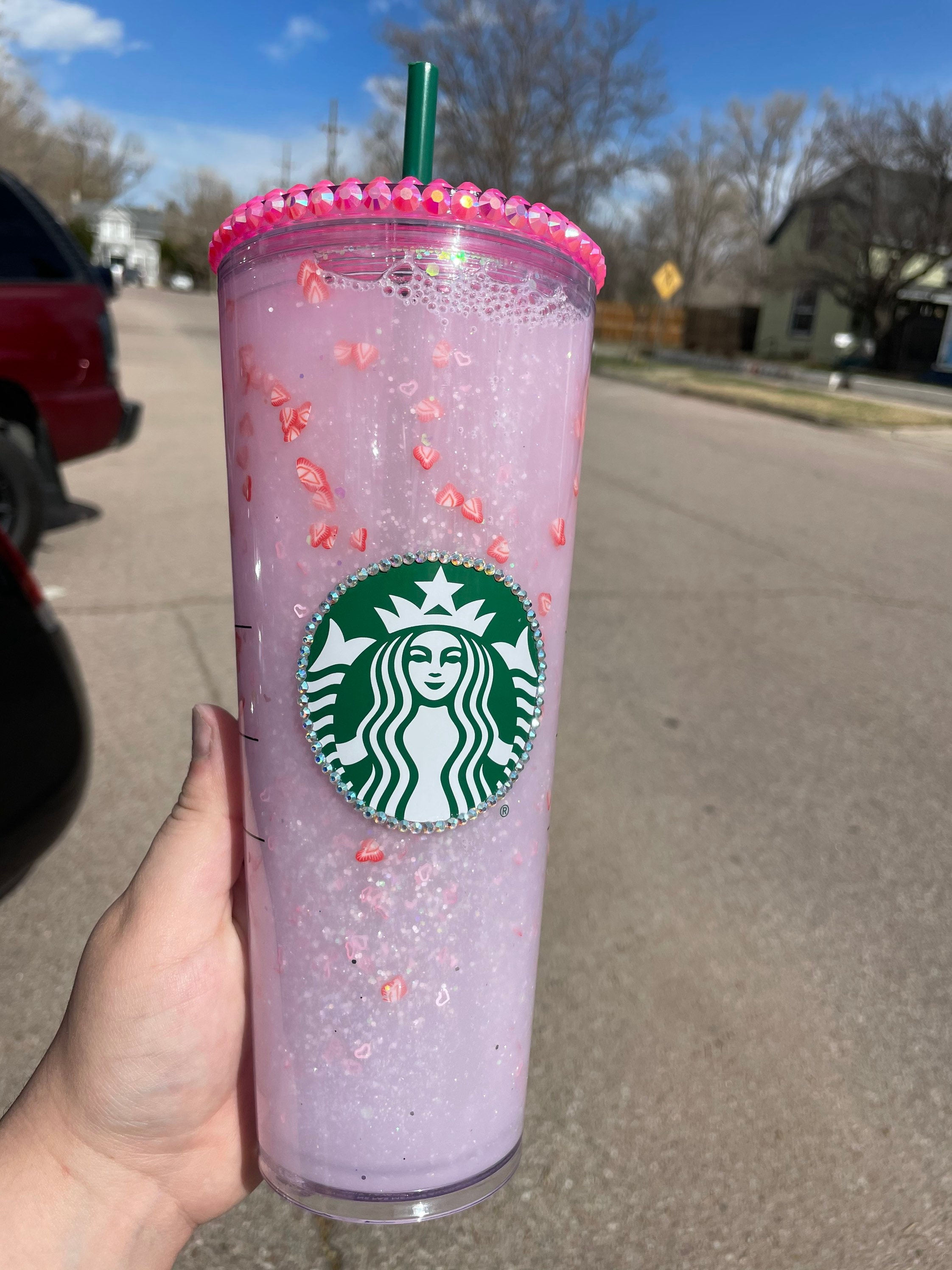 Pink Drink Venti Snowglobe Etsy