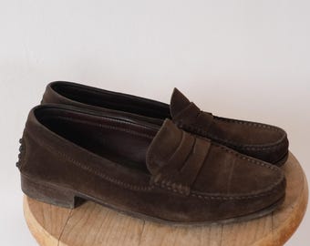 Vintage Brown Suede TOD'S Loafers Boat shoes