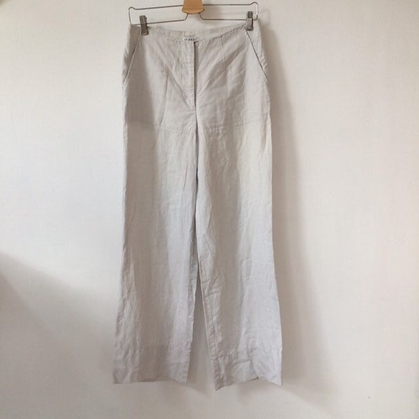 White Linen Pants Etsy