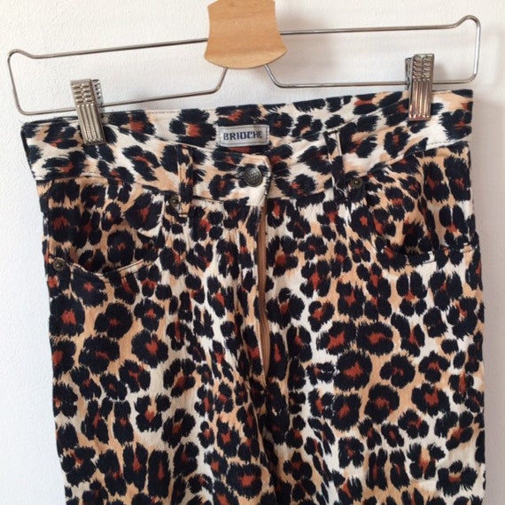 Leopard Print High Waist Skinny Pants - image 2
