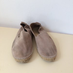 Vintage Suede Espadrille Shoes Size EU 39 US 8.5