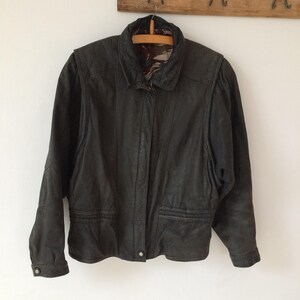 Vintage Real Leather Jacket Black