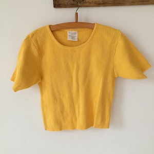 Vintage Cotton Knitted Crop Top