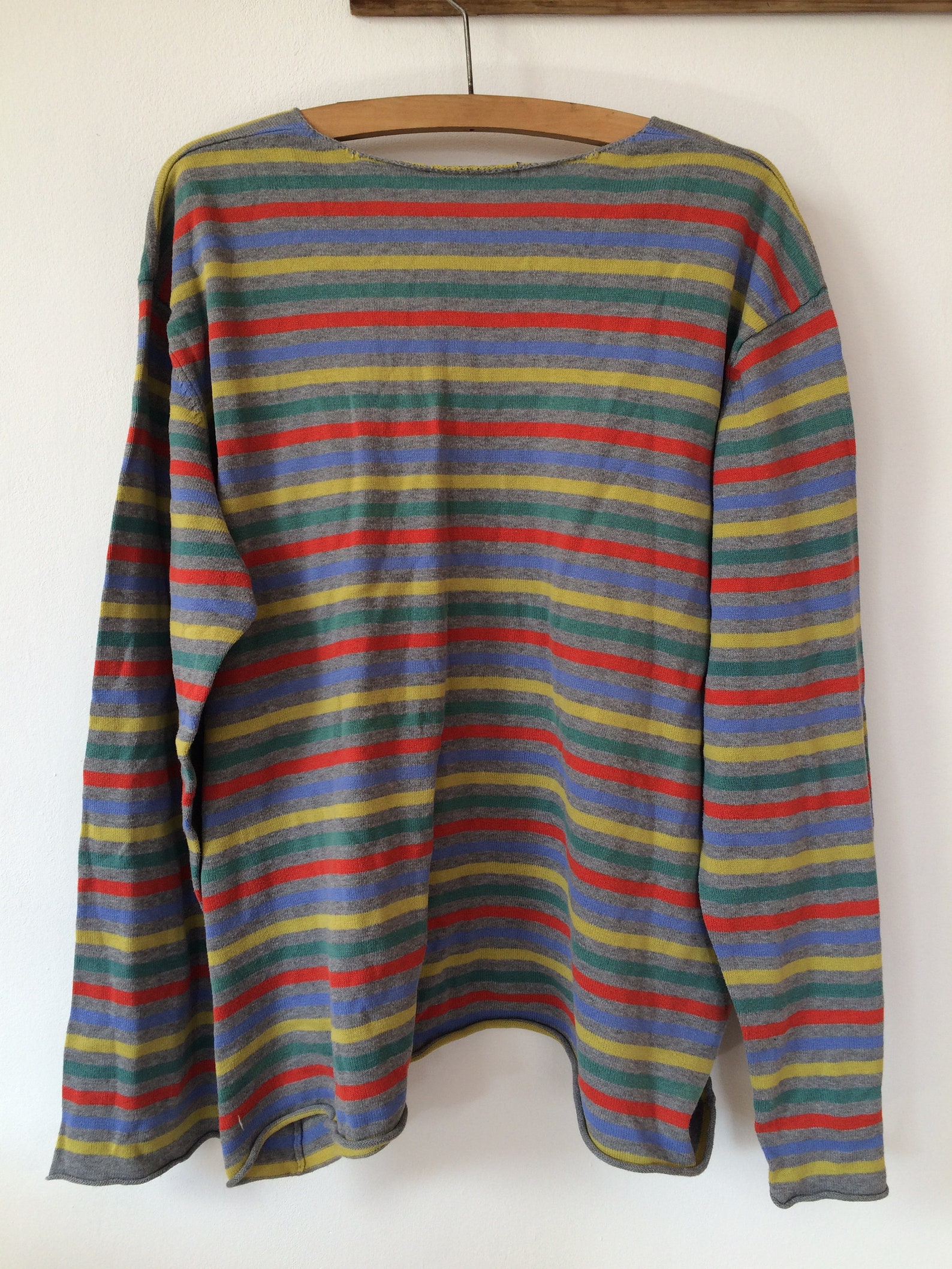 Gudrun Sjoden Cotton Striped Knit Sweater Pullover | Etsy