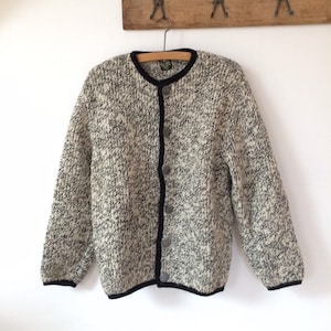 Vintage Wesenjak Tirol Alps Farm Wool Cardigan Made in