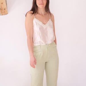 Vintage Silk Palmers Top Tank top white
