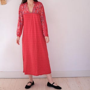 Vintage Furstenberg Floral Print Cotton Maxi Dress