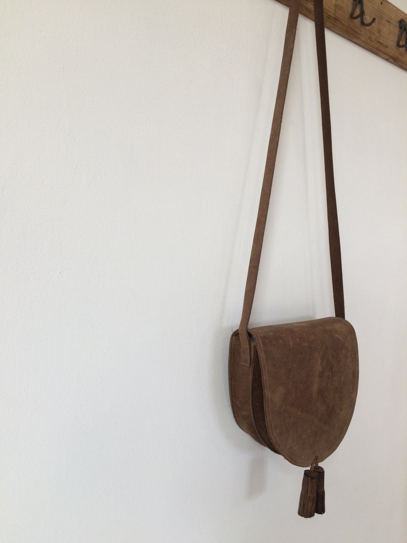 Half-moon Genuine Leather Handbag