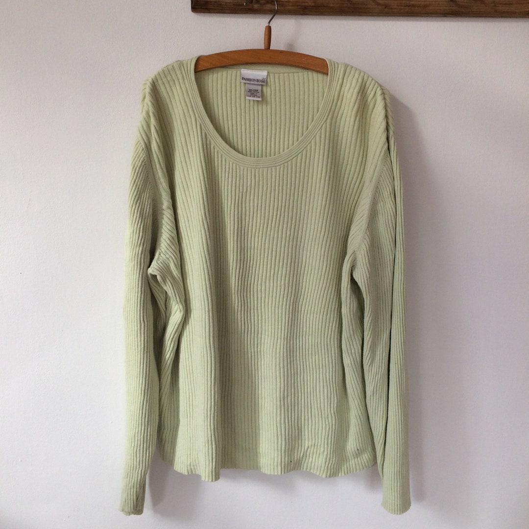 Vintage Pistachio Cotton Knitted Sweater Etsy Finland