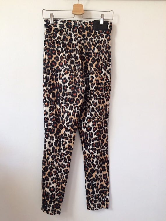Leopard Print High Waist Skinny Pants - image 1