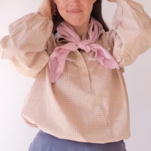 Vintage Silk Scarf Pink Bandana