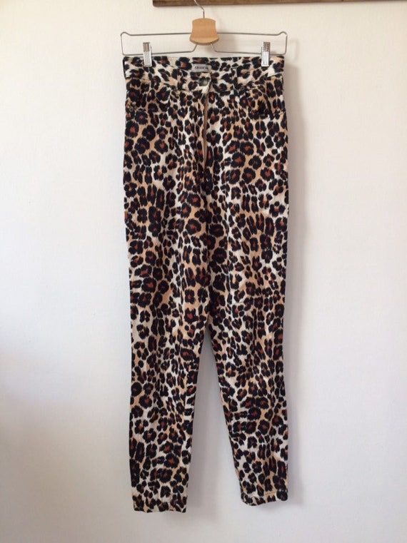 Leopard Print High Waist Skinny Pants - image 5
