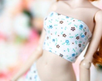Smart Doll Tube Top: 1/3 Kleid mit Blumen Muster