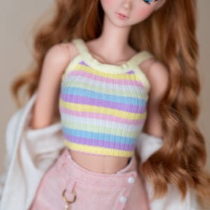 Smart Doll Pastel Striped Tank Top for 1/3 Scale Dolls (Smart Doll Clothes / SD Doll Clothes & Accessory)