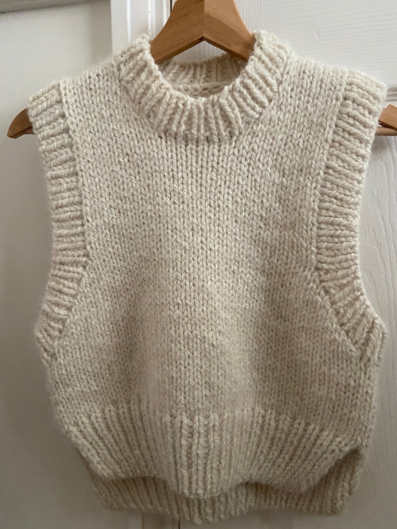 Hand Knitted Sweater Vest - Etsy