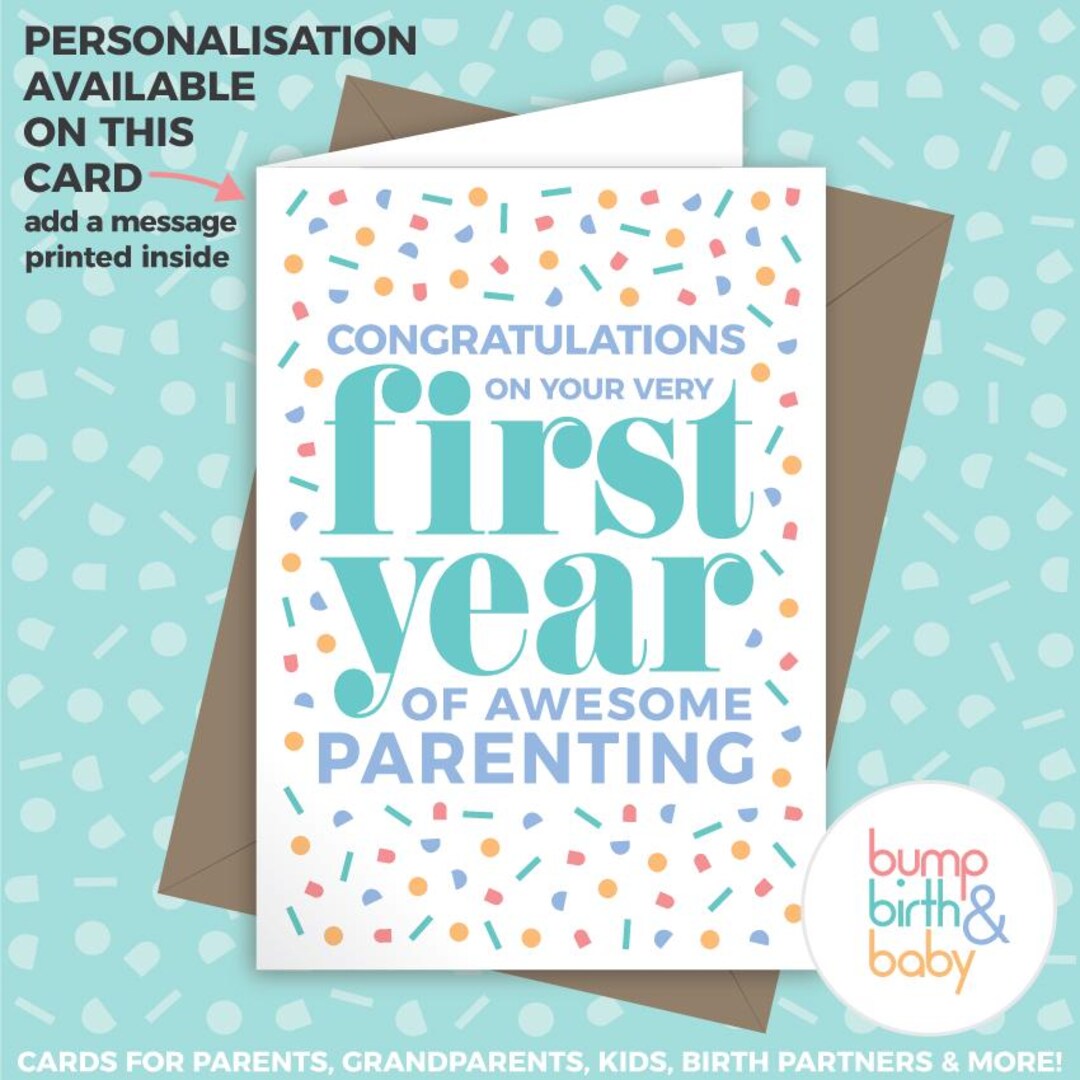 First Year Parenting Milestone Card: A6 Recycled Card & Envelope - Etsy UK