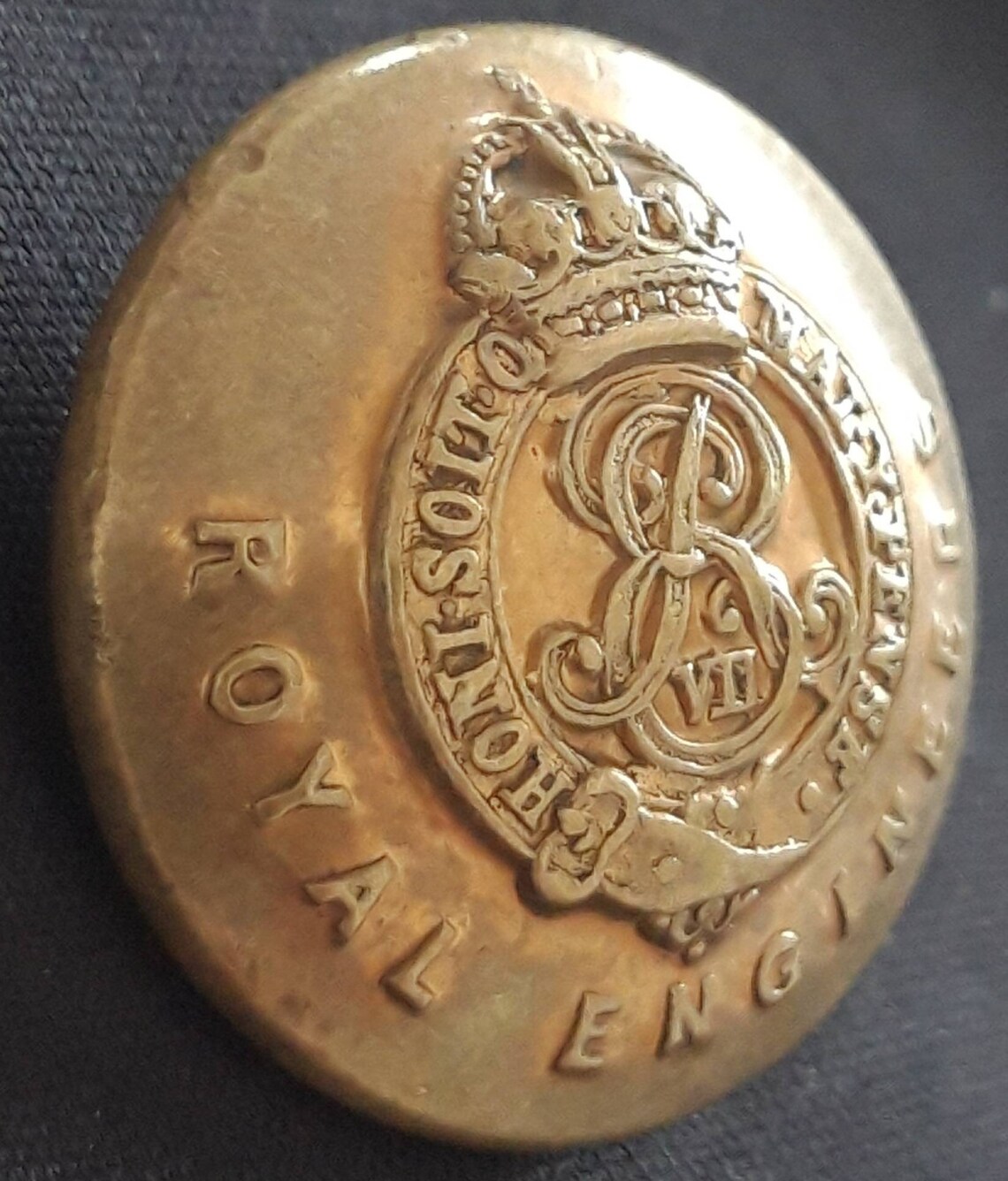 Edward VII Royal Engineers 24mm Button Circa 1905 Etsy