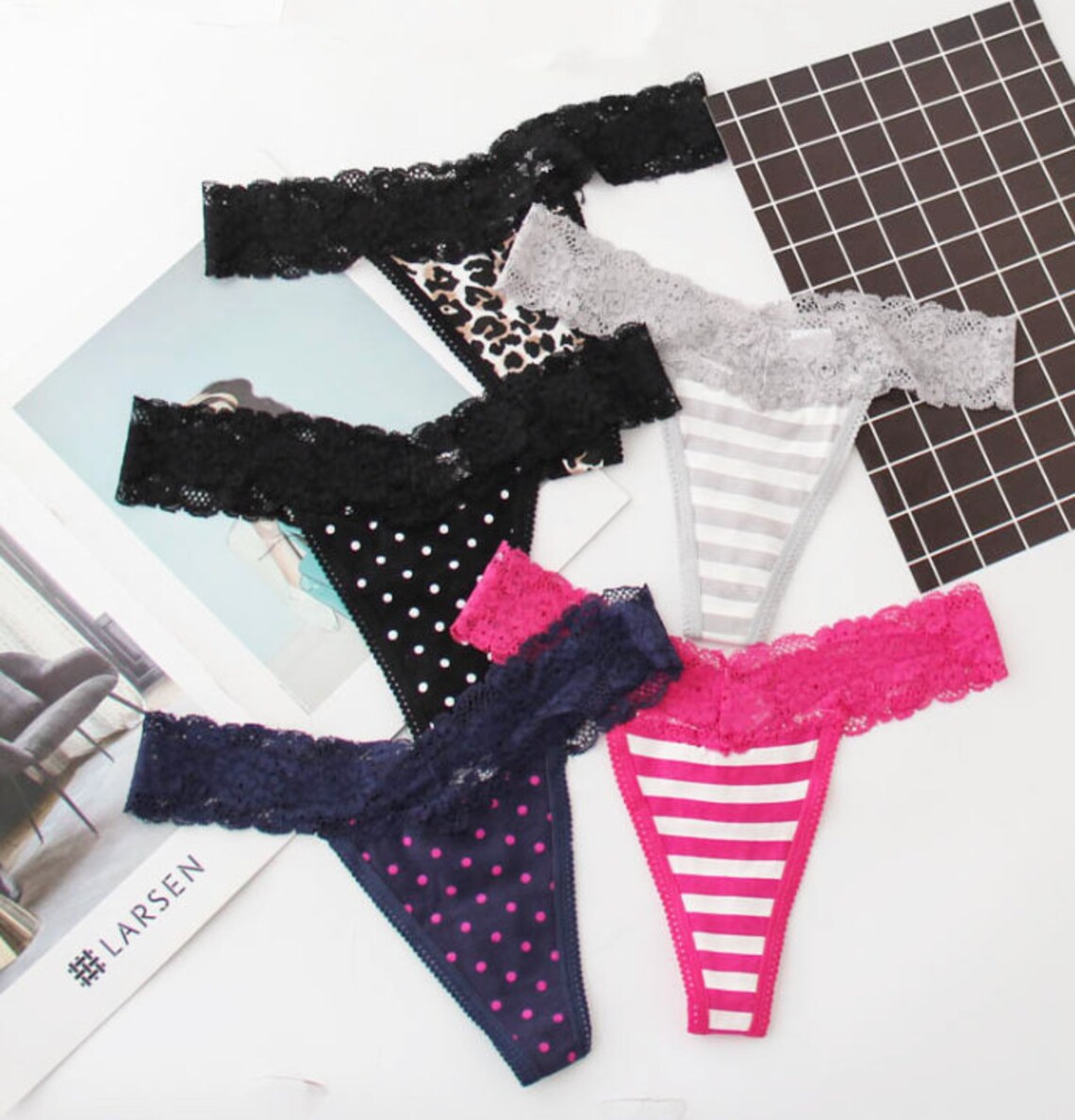 Lace Waistband Panties Etsy