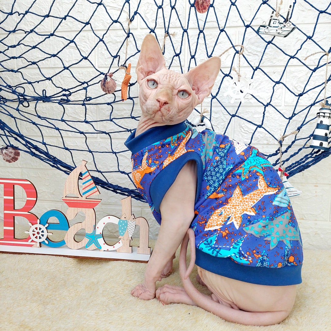 UV Sun Protection Sphynx Cat Top SPF 50 Cat Clothes Etsy